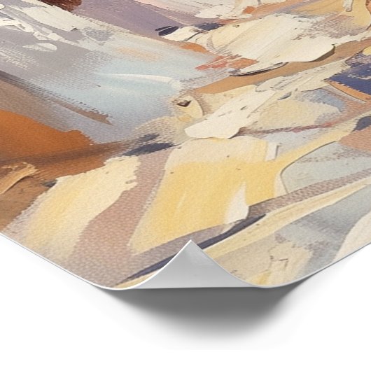 Tunis – Impressionist Travel Poster from Tunis (Hoek)