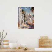 Tunis – Impressionistische Reiseposter uit Tunis Poster (Keuken)
