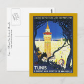 Tunis ~ L'Orient Aux Portes de Marseille Briefkaart (Voorkant / Achterkant)