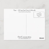 Tunis ~ L'Orient Aux Portes de Marseille Briefkaart (Achterkant)