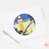 Tunis ~ L'Orient Aux Portes de Marseille Ronde Sticker (Envelop)