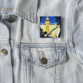 Tunis ~ L'Orient Aux Portes de Marseille Vierkante Button 5,1 Cm (In situ)
