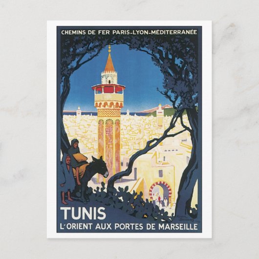 Tunis, L'Orient Aux Portes de Marsielle Briefkaart (Voorkant)