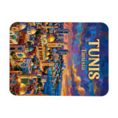 Tunis Silhouette Tunesië Magneet (Horizontaal)