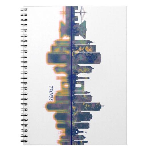 Tunis Skyline Notitieboek (Voorkant)
