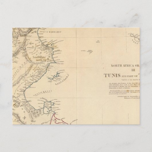Tunis, Tripoli Briefkaart (Voorkant)