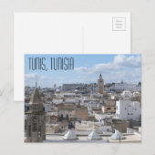 Tunis, Tunesië briefkaart (Voorkant / Achterkant)