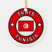 Tunis Tunesië Keramisch Ornament (Voorkant)
