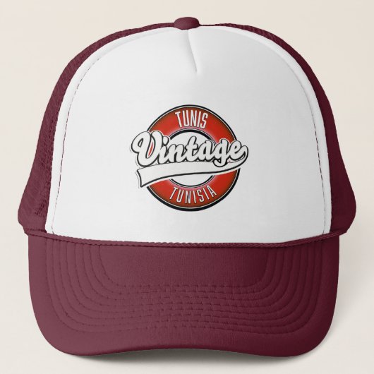 Tunis Tunesië  logo Trucker Pet (Voorkant)