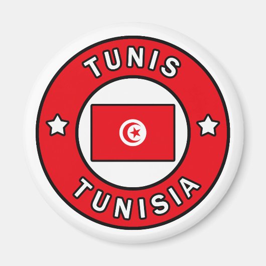 Tunis Tunesië Magneet (Voorkant)