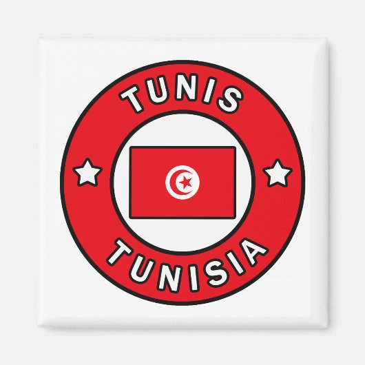 Tunis Tunesië Magneet (Voorkant)