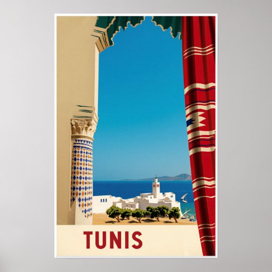 Tunis, Tunesië poster (Voorkant)
