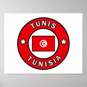 Tunis Tunesië Poster