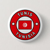 Tunis Tunesië Ronde Button 5,7 Cm (Voorkant)