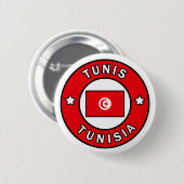 Tunis Tunesië Ronde Button 5,7 Cm (Voorkant /achterkant)
