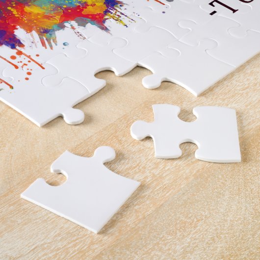 Tunis Tunesië Skyline Legpuzzel (Zijkant)