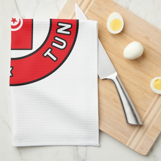 Tunis Tunesië Theedoek (Quarter Fold)