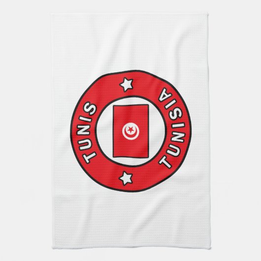 Tunis Tunesië Theedoek (Verticaal)