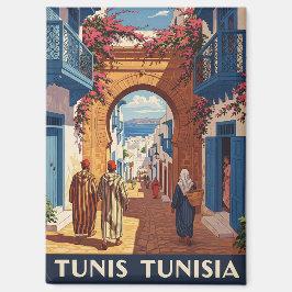 Tunis Tunesië Travel Medina Briefkaart Magneet