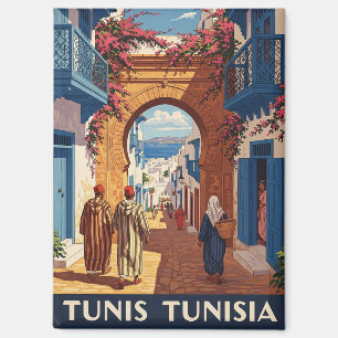Tunis Tunesië Travel Medina Briefkaart Magneet