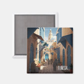 Tunis Tunesië Travel Medina Magneet (Voorkant / Achterkant)