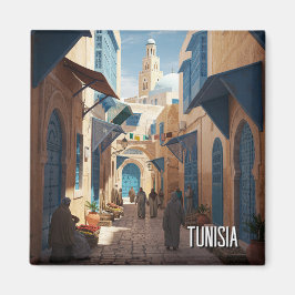 Tunis Tunesië Travel Medina Magneet