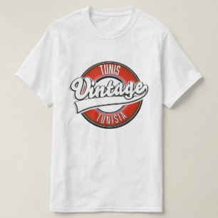 Tunis Tunesië vintage stijl logo T-shirt