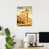 Tunis, Tunesië, Youssef Dey-moskee, stadscentrum Poster (Thuiskantoor)