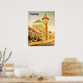 Tunis, Tunesië, Youssef Dey Mosque, stadscentrum Poster (Keuken)