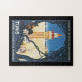 Tunis Vintage Travel Poster Legpuzzel (Horizontaal)