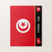 Tunisa Flag & Tunisan country / Tunesië Legpuzzel (Verticaal)