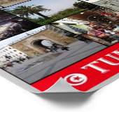 Tunisi - mozaïek - Tunesië - Poster (Hoek)