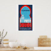 Tunisia - Matchbox Print - Sweden Wall Art (Keuken)