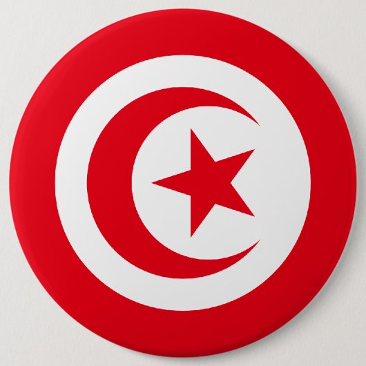 Tunisian Flag Ronde Button 6,0 Cm (Voorkant)
