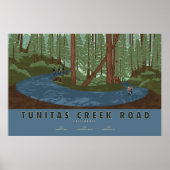 Tunitas Creek Road Cycling Poster (Voorkant)