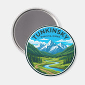 Tunkinsky Nationaal Park Rusland Magneet (Voorkant / Achterkant)