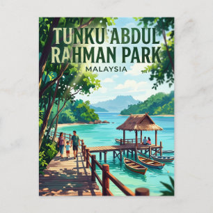 Tunku Abdul Rahman Park Maleisië Briefkaart