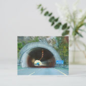 Tunnel door de bergen briefkaart (Staand voorkant)