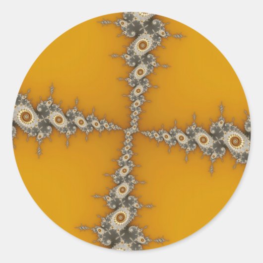 Tunnel - Fractal Sticker (Voorkant)