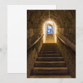 Tunnel in een oude zoutmijn bedankkaart (Voorkant / Achterkant)