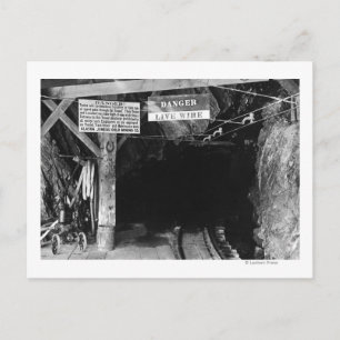 Tunnel in Juneau, Alaska Treadwell Mine Briefkaart