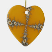 Tunnel kerstfractal keramisch ornament (Rechts)