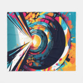 Tunnel met graffiti kunst fleece deken (Voorkant (Horizontaal))