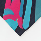 Tunnel met graffiti kunst fleece deken (Hoek)