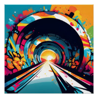 Tunnel met graffiti kunst