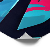 Tunnel met graffiti kunst poster (Hoek)