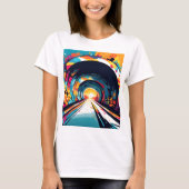 Tunnel met graffiti kunst t-shirt (Voorkant)