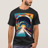 Tunnel met graffiti kunst t-shirt (Voorkant)