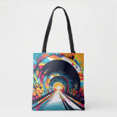 Tunnel met graffiti kunst tote bag (Voorkant)