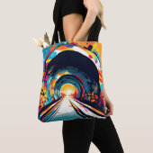 Tunnel met graffiti kunst tote bag (Dichtbij)